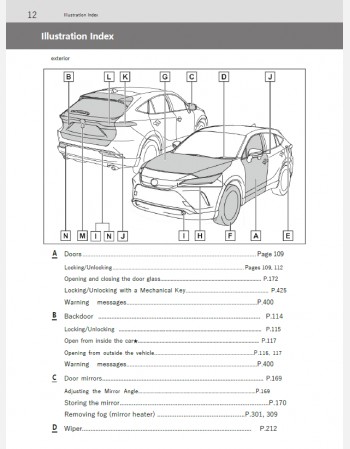 toyota harrier hybrid 2021-2022 owners manual in english